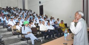 Padam Shree Dr. Subhash Palekar at the IIT Kanpur 
